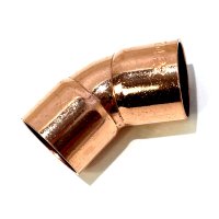 2x Kupferfitting Bogen 54 mm 45 Grad 5041 i/i Lötfitting copper fitting CU 